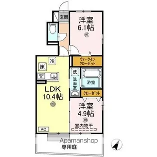 ソレイユ A棟【1階】の間取り