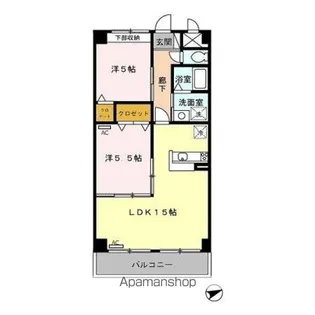 マーヴェラス【6階】の間取り