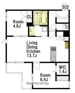SKY GARDEN(スカイガーデン)【3階】の間取り