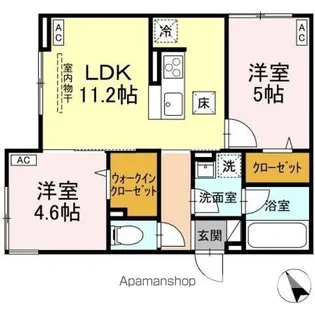 Asset−Court元横山町【1階】の間取り