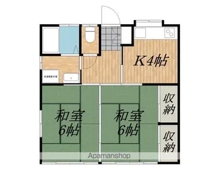 久保田アパート【B号室】の間取り