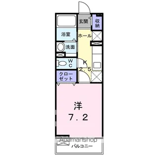 ナイツシャトー【2階】の間取り