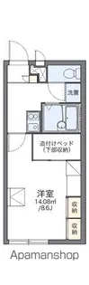 レオパレスNATURALLY【203号室】の間取り