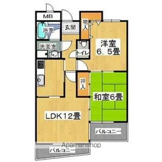 フレアコート京橋【4階】の間取り
