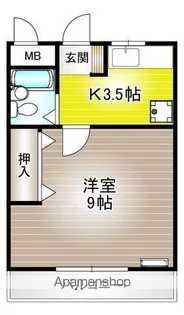 神奈川県横浜市青葉区市ケ尾町【アパート】の間取り