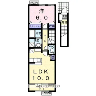 プレシャス 手屋【2階】の間取り