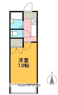 コーポ吉本【102号室】の間取り