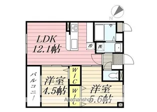 LUXCAS大橋【4階】の間取り