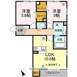 オンブラージュ・マロニエ【2階】の間取り