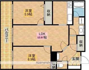 D’S タワー【18階】の間取り