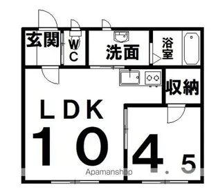 コーポさくら【102号室】の間取り