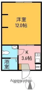 コーポマルジン宮【3階】の間取り