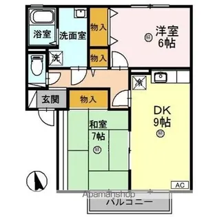 コンフォール21【202号室】の間取り