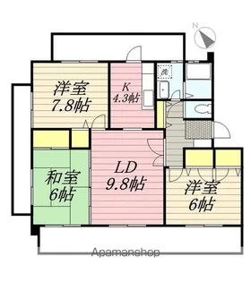 スカイヒルズ6【2階】の間取り