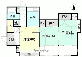 福島県いわき市岩間町上山【一戸建】の間取り