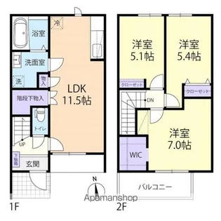 HISTOIRE(イストワール) II【103号室】の間取り