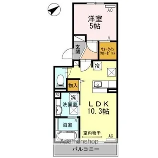 セジュール鵬舟Ⅴ【1階】の間取り