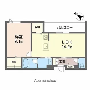 シャーメゾンマーレ竹下【301号室】の間取り