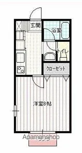 ヴィラ葉の木【102号室】の間取り