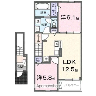 グランノーブル【2階】の間取り