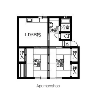 ロイヤルコーポ【1階】の間取り