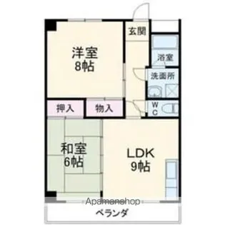 藤本コーポ【2階】の間取り