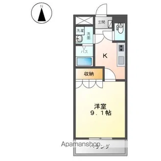 ルミエール ラパン【1階】の間取り