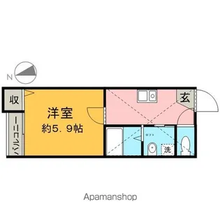 アビー・ロード【1階】の間取り