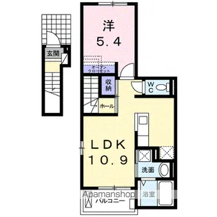 プレミアムヒルズ【2階】の間取り