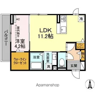 ルミナーレ山の手【3階】の間取り