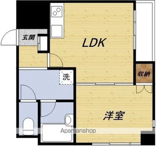 AURORA COURT 北野【4階】の間取り