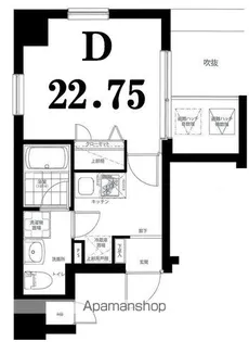 グリフィン横浜・桜木町駅前弐番館【604号室】の間取り