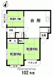メゾン倉前【301号室】の間取り