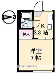 愛媛県新居浜市本郷2丁目【アパート】の間取り