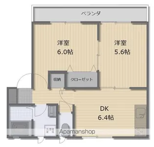 メゾン・ド・ルミエール【1階】の間取り