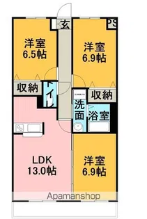 グランドソレーユ【2階】の間取り