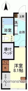 ウイングコート【206号室】の間取り