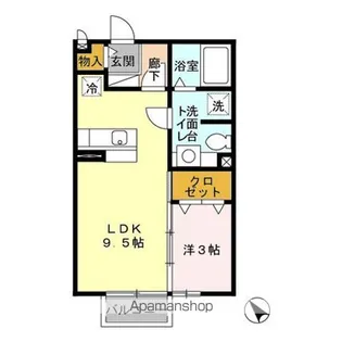 セジュール向山【2階】の間取り