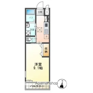 ミ・ルーチェ【1階】の間取り