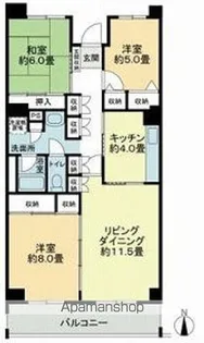 テレパレス船橋三咲A棟【5階】の間取り