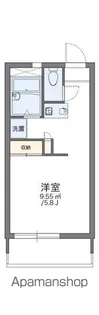 レオパレス中居【1階】の間取り