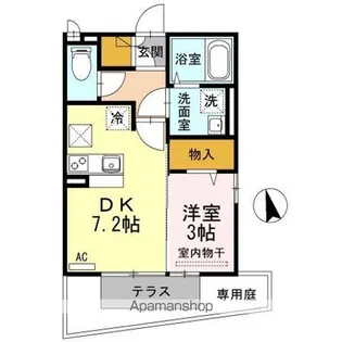 エスポワール夢 A棟【1階】の間取り