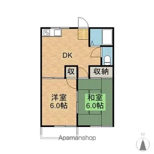 サンバレー鹿島【2階】の間取り