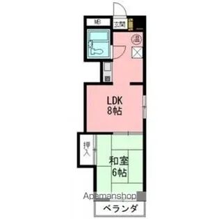 メゾンパール泉【202号室】の間取り