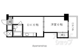 コスモST河原町【5階】の間取り