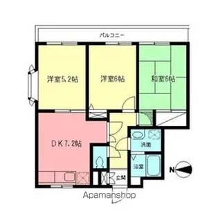 メゾン・フリーダム【2階】の間取り
