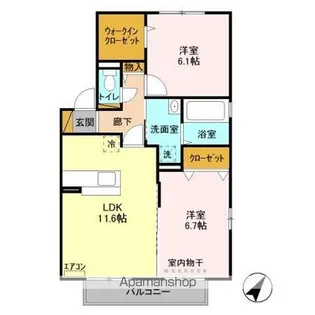 ルミエール【2階】の間取り