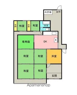 香川県丸亀市三条町【一戸建】の間取り