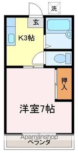コーポひまわり2【106号室】の間取り