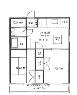 指光ハイツ【1階】の間取り